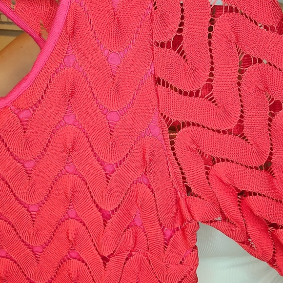 Free People Red crochet dress - Picture 3 of 10